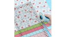 Rastrové pravítko na patchwork 16x60cm M1660-BK čierne