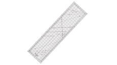 Rastrové pravítko na patchwork 16x60cm M1660-BK čierne