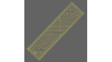 Rastrové pravítko na patchwork 16x60cm M1660-YW žlté