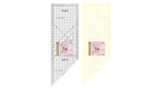 Rastrové pravítko na patchwork 20x60cm M2060-YW žlté