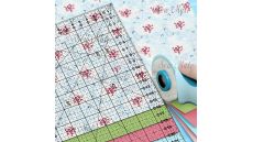 Rastrové pravítko na patchwork 30x30cm M3030-BK čierne