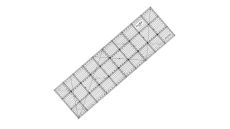 Rastrové pravítko 15x50cm M1550-BK čierne