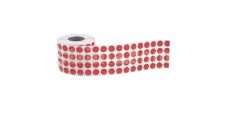 Značkovacie kolieska, etikety 10mm, červené, 5000ks