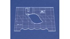 Quiltovacie pravítko bordúra vrkoč NP-C11