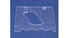 Quiltovacie pravítko bordúra vrkoč NP-C13