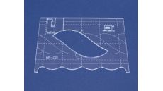 Quiltovacie pravítko bordúra vrkoč NP-C21