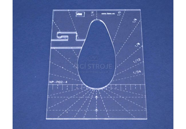 Quiltovacie pravítko pero 4" NP-P02-4