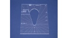 Quiltovacie pravítko kvapka 3" NP-P05-3