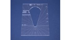 Quiltovacie pravítko kvapka 4" NP-P05-4