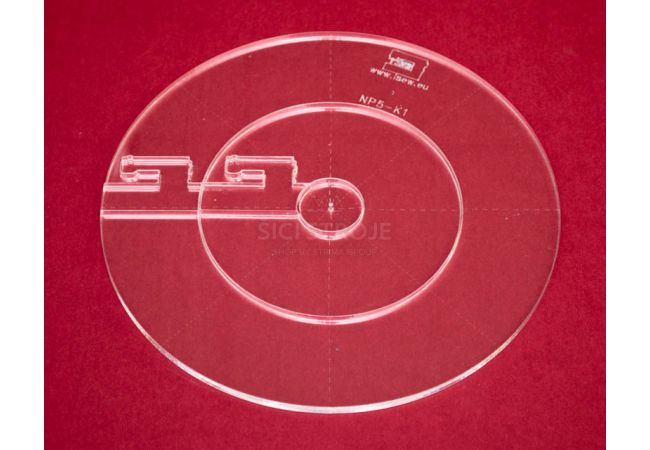 Quiltovacie pravítka kruhy 3 ks NP5-K1 (5 mm)