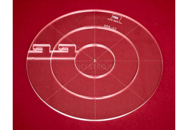 Quiltovacie pravítka kruhy 3 ks NP5-K2 (5 mm)
