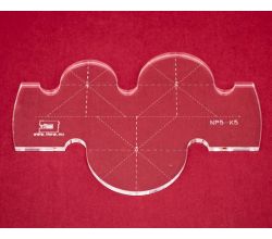 Quiltovacie pravítko kruhy NP5-K5 (5 mm)