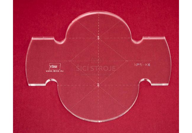 Quiltovacie pravítko kruhy NP5-K6 (5 mm)