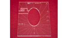 Quiltovacie pravítko elipsa 3" NP5-P01-3 (5 mm)