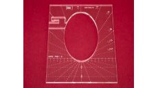 Quiltovacie pravítko elipsa 4" NP5-P01-4 (5 mm)