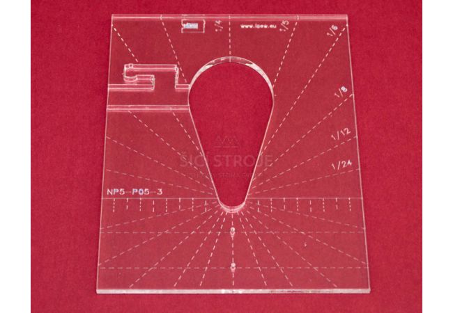 Quiltovacie pravítko kvapka 3" NP5-P05-3 (5 mm)