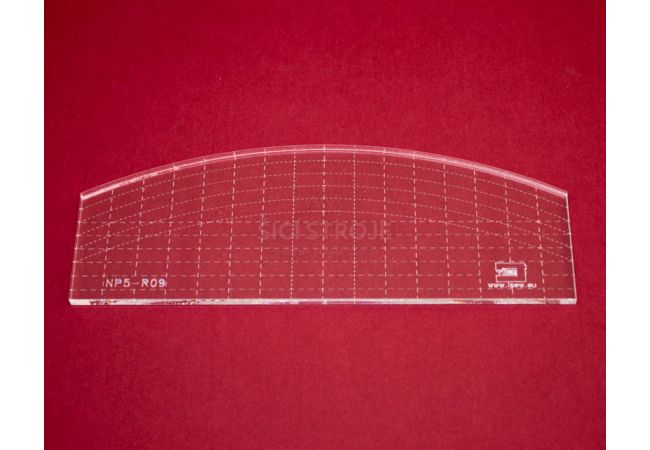 Quiltovacie pravítko oblúk NP5-R09 (5 mm)