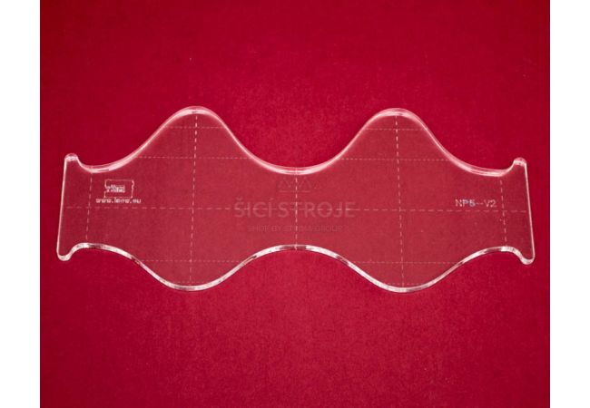 Quiltovacie pravítko vlny NP5-V2 (5 mm)