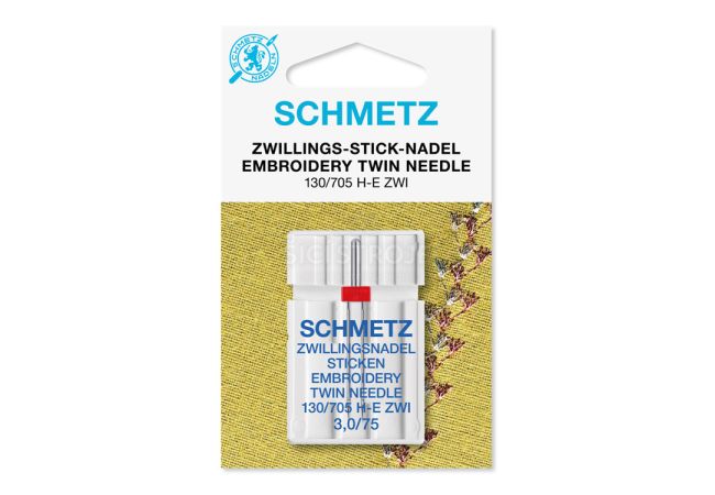 Ihly vyšívacie 130/705 HE ZWI NIE 3,0 SMS 75 EMBROIDERY