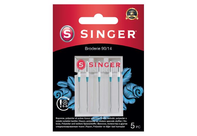 Ihly na vyšívanie Singer 5x90