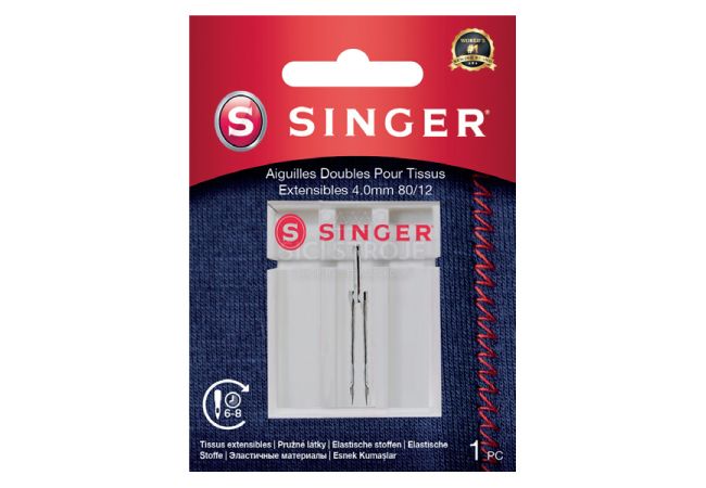 Dvojihla na streč Singer 4 mm 1x80