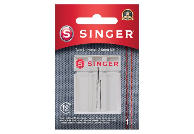 Dvojihla univerzálna Singer 2 mm 1x80