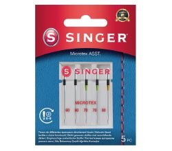Ihly na mikrovlákno Singer 5x60-80