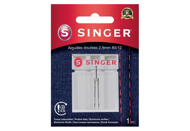 Dvojihla na streč Singer 2,5 mm 1x80