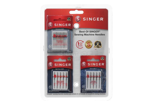 Špeciálny set 20 ihiel pre šijacie stroje Singer