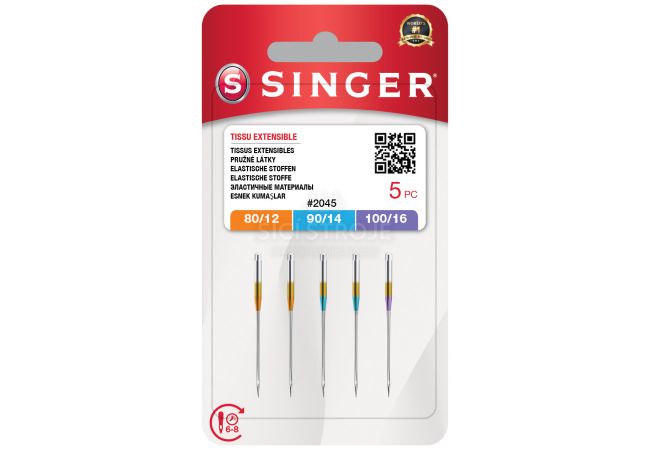 Ihly Singer 2045 - 80/12, 90/14, 100/16 - 5 ks - Stretch
