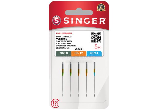 Ihly Singer 2045 - 70/10, 80/12, 90/14 - 5 ks - Stretch