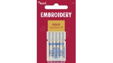 Vyšívacie ihly zlaté TEXI EMBROIDERY GOLD 130/705 H-ET 5x75