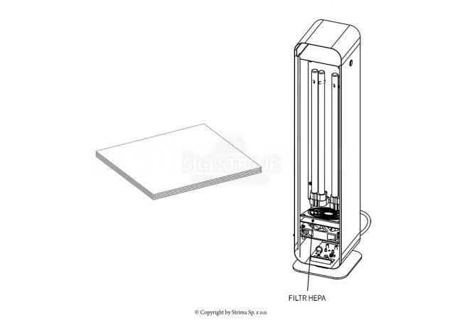 Filtre HEPA 10 do dezinfekčných lámp UV-C STERILON FLOW