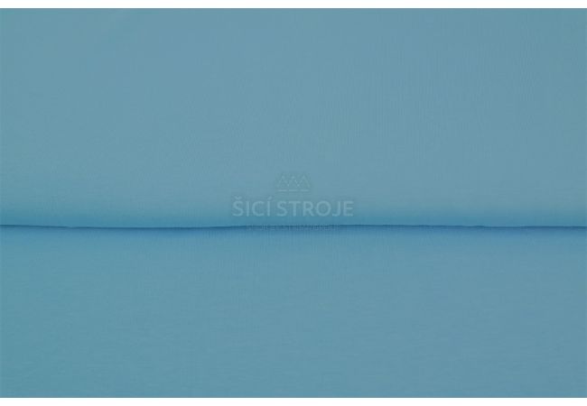Jednofarebný bavlnený úplet s elastanom - light blue