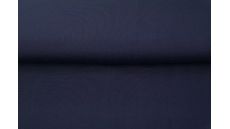 Jednofarebný bavlnený úplet s elastanom - midnight blue