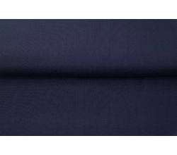 Jednofarebný bavlnený úplet s elastanom - midnight blue