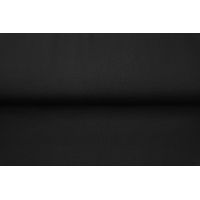 Jednofarebný bavlnený úplet s elastanom - black
