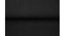 Jednofarebný bavlnený úplet s elastanom - black