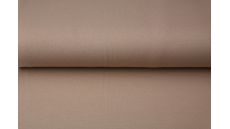 Jednofarebný bavlnený úplet s elastanom - cappuccino