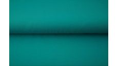 Jednofarebný bavlnený úplet s elastanom - petrol