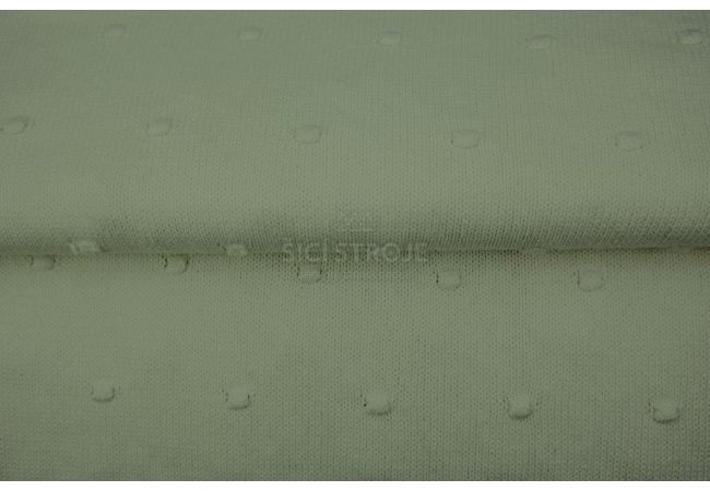 Svetrovina s bodkami - zaprášená zelená