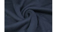 Svetrovina s bodkami - polnočná modrá