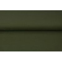 Úplet French Terry počesaný - tmavo armádny