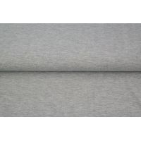 Úplet French Terry počesaný - svetlo šedá melanž