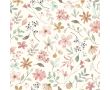 Rib Jersey Digital Print - Flowers, Off White