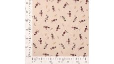Cotton Poplin Print - Nutcrackers, Sand