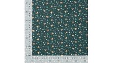 Cotton Poplin Print - Reindeer, Army