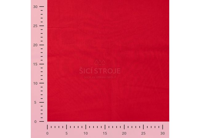 Cotton Poplin Uni - Red