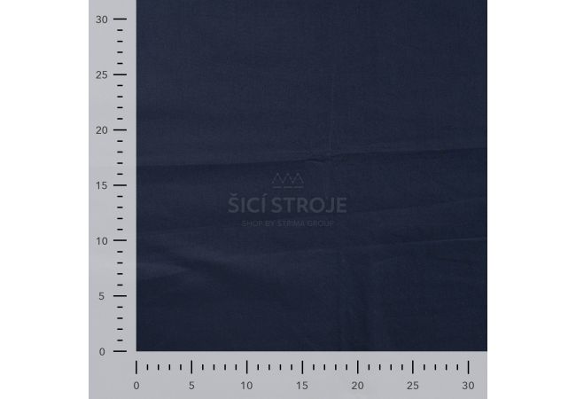 Cotton Poplin Uni - Navy