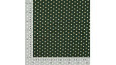 Cotton Poplin Foil Print - Stars Big, Army